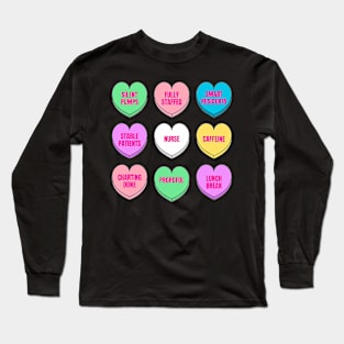 Silent Pumps Fully Staffed Nurse Valentine Day Long Sleeve T-Shirt